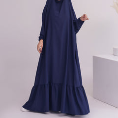 Large Swing Solid Color Robe Dress