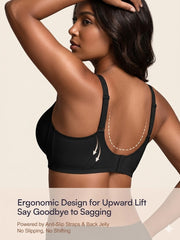 Jelly Bras For Women No Underwire With Support - S-2XL Seamless Bralettes Everyday Comfort Tshirt Padded Bra