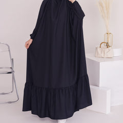 Large Swing Solid Color Robe Dress