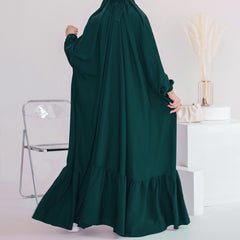 Large Swing Solid Color Robe Dress