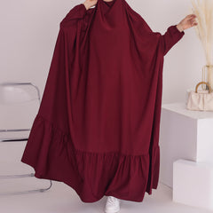 Large Swing Solid Color Robe Dress