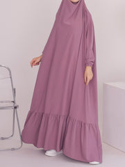 Large Swing Solid Color Robe Dress