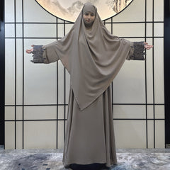 Fashion Solid Color Women Dress Robe Abaya